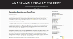 Desktop Screenshot of anagrammatically.com